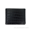 Pop Men&#39;s Print Crocodile Belt Card Slot Wallet